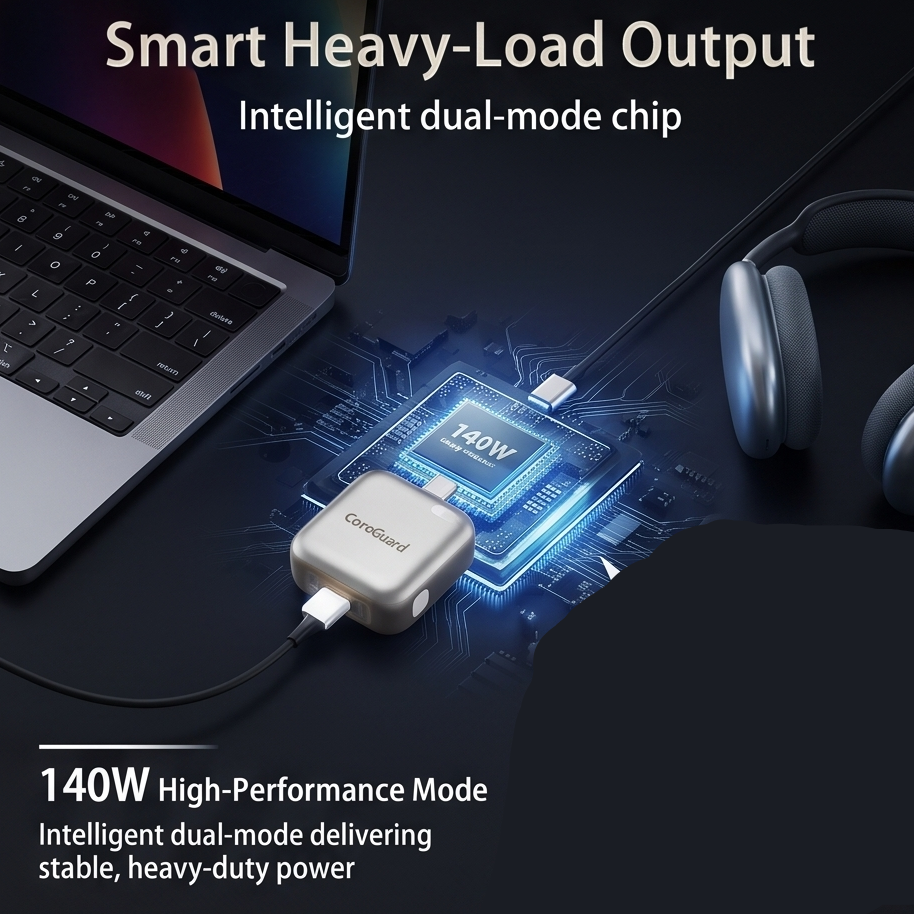 CoreGuard USB-C adapter with silicone protective interface